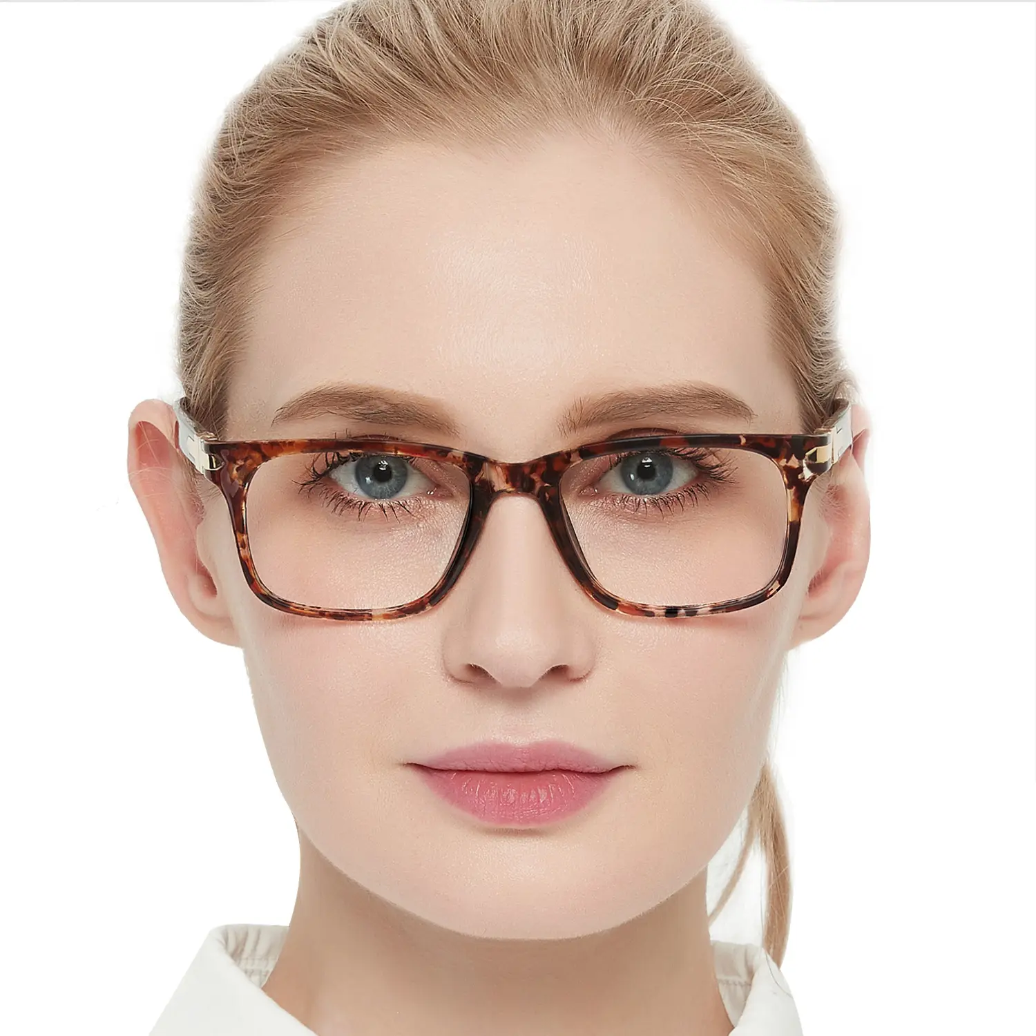 Gözlük en kaliteli Retro kare kalınlığı okuma gözlüğü kadınlar için gözlük saf optik gözlük çerçeveleri