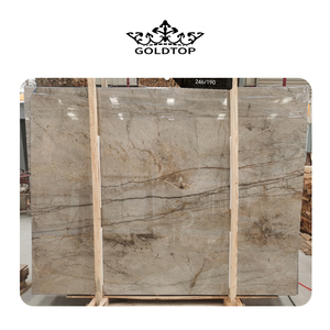 Dalle de marbre gris de <span class=keywords><strong>Normandie</strong></span> Goldtop Finition aiguisée Pierre naturelle élégante pour le sol du hall de l'hôtel et la décoration murale - Product Image 4