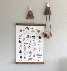 Alfabeto inglés de estilo nórdico para niños, imagen colgante cognitiva decorativa, Fondo de foto de Educación Temprana, pared de salón - Product Image 4