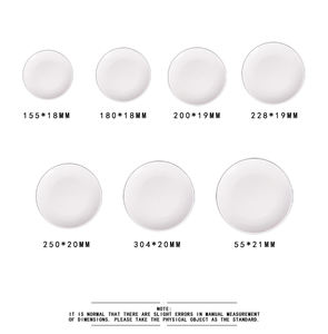 أطباق بورسلين صديقة للبيئة قابلة للتخصيص مجانًا مع تصميماتك وشعاراتك وصورك ونصوصك، مقاومة للبهتان للاستخدام اليومي والهدايا - Product Image 6