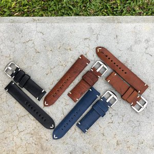 Bracelets de montre en cuir de vachette sur mesure, alternative douce pour hommes et femmes, accessoires de montre de style vintage. - Product Image 2