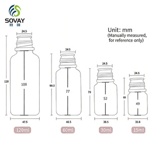 Bottiglie in Vetro Ambrato con Bocca Larga da 15ml, 30ml, 60ml, 120ml per Fragranze, Oli Essenziali e Medicinali con Tappo in Bakelite - Product Image 3