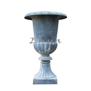Ins — ornements <span class=keywords><strong>en</strong></span> métal pour le jardin, pot de plantes florales fabriquées <span class=keywords><strong>en</strong></span> fonte et grande taille, pour l'extérieur - Product Image 4