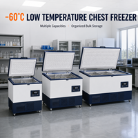 Haute qualité -60 ° Congélateur vertical ultra-basse température 500L avec enregistreur de données et serrure à clé pour le stockage de sang en banque de sang