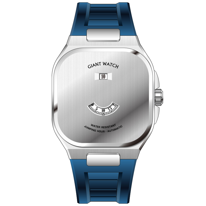 Silicone-bleu argent