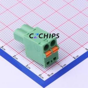KF2EDGKD-5.0-2P Plug-in Terminal Block P=5mm Connector ( Connector Type: Plug )( Construction: 1x2P )( Pitch: 5mm ) - Product Image 2