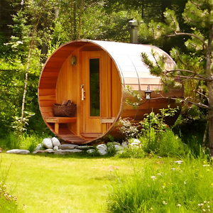 الأكثر مبيعًا 4 أشخاص في الهواء الطلق دلو الأرز الأحمر الكندية غرفة ساونا مقصورة شخصية صلبة - Product Image 4