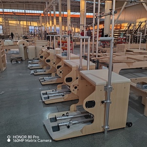 Sedia <span class=keywords><strong>Pilates</strong></span> Wunda in Legno d'Acero di Lusso con Rivestimento Imbottito per Studio Domestico e Attrezzatura Fitness Commerciale - Product Image 4