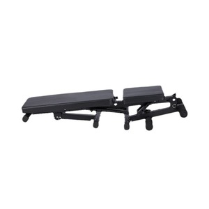 Banco ajustable para pesas, banco plegable para abdominales, equipo de fitness, silla de entrenamiento para gimnasio en casa, material de PU negro - Product Image 4
