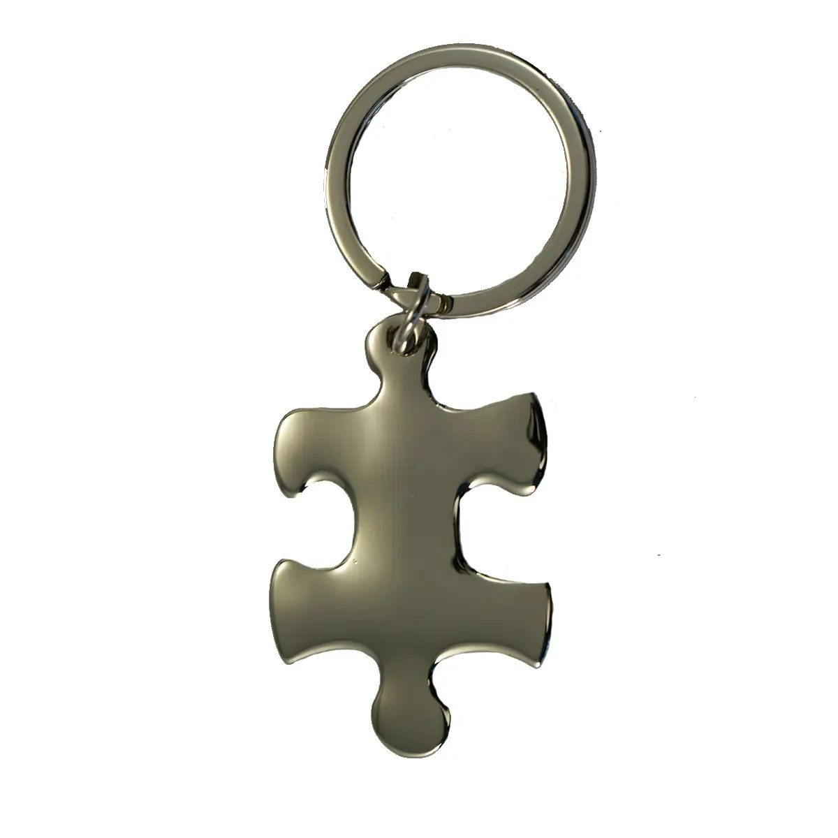 High quality personalized metal puzzle piece key chain puzzle keychain