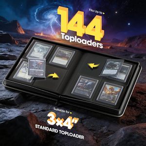 Carpeta Premium de 4 Bolsillos con Ventana para Almacenamiento de Tarjetas, Capacidad para 144 Tarjetas en Fundas Protectoras - Product Image 2