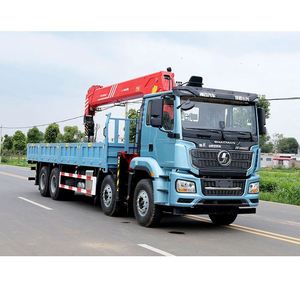 Grúa Montada en Camión Shacman Delong M3000S 8x4 de 14 Toneladas, Grúa de Brazo Recto Sany, Vehículo de Transporte de Equipo Pesado - Product Image 5