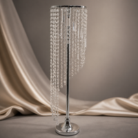 Centre de table floral pour mariage, décoration créative d'allée, accents de bouquet, style européen, en plastique et fer forgé, modèle 089