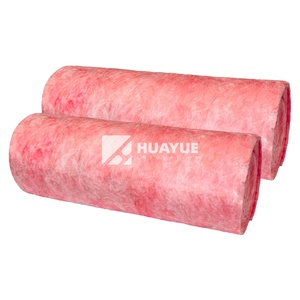 Productos OEM de fibra de vidrio Material de construcción Rollo de lana de vidrio rosa para aislamiento acústico - Product Image 3