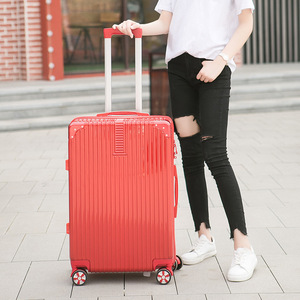 24 <b>Inch</b> Rolling <b>Suitcase</b> Universal Wheels Solid Color Durable Luggage For Leisure Travel Unisex Spring 2024 - Product Image 3