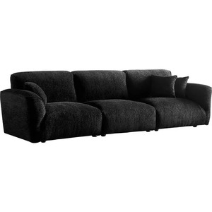 Canapé Droit Style Mid-Century Rand en Tissu Haut de Gamme Amovible et Lavable, Style Italien Rétro pour Salon, Adapté aux Petits et Grands Espaces - Product Image 4