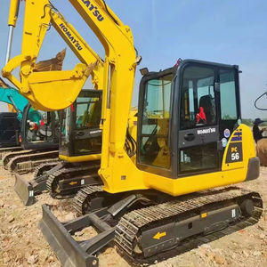 Miniexcavadora usada Komatsu PC56 pequeña excavadora de segunda mano, máquina excavadora japonesa Komatsu pc56 usada Komatsu pc56 - Product Image 1