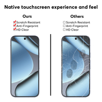 Protection d'écran en verre trempé 2.5D 9H transparente anti-traces de doigts pour Google Pixel 9 9 Pro 10 10 Pro 11 11 Pro
