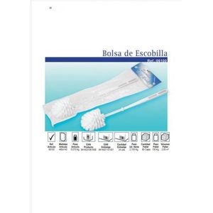 Portascopino per WC 460x140 mm con Spazzola Lunga in Plastica Nylon - Product Image 1