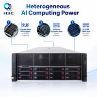 Serveur AI GPU 4U H3C UniServer R5300 G5 compatible, avec 8 GPU double largeur et 20 GPU simple largeur, pour montage en rack