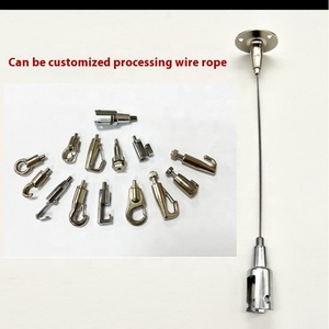 Kit de <span class=keywords><strong>suspension</strong></span> réglable pour éclairage suspendu avec câble de fixation au plafond et pince de maintien de câble - Product Image 6