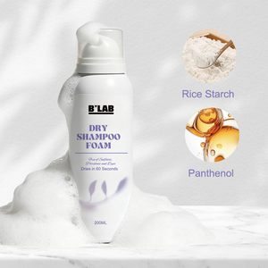 Shampooing Sec Moussant à l'Amidon de Riz et au Panthénol 200ml Hydratant Contrôle du Sébum Volumisant Sans Résidu Blanc Lavage Sans Eau Nourrissant - Product Image 2