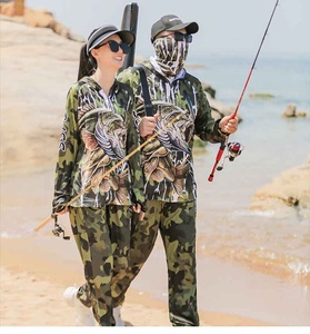 Personnalisé UPF 50 + polyester Camo Print dry-fit chemises de pêche à capuche à manches longues <span class=keywords><strong>t</strong></span>-<span class=keywords><strong>shirt</strong></span> de pêche <span class=keywords><strong>Anti</strong></span> <span class=keywords><strong>UV</strong></span> costume de pêche en plein air - Product Image 3