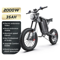 Vélo électrique adulte EKX X21Max, moteur sans balais haute vitesse, batterie lithium 60V30AH, pneus larges tout-terrain, vélo électrique tout-terrain