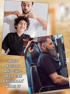 Kimono Impermeabile in Poliestere con Logo Personalizzato per Parrucchieri, Saloni di Bellezza, Spa, per Donne, Uomini, Adulti e Bambini - Product Image 5