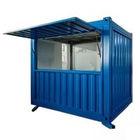 Conteneur préfabriqué de 10 pieds pour restauration rapide, kiosque de café, bar, bureau à domicile, bar extérieur