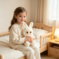 Jandudu Ours en peluche éducatifs avec haut-parleur, chantant, parlants et dansants, hauteur réglable (11-30 cm), en polyester, cadeau pour enfants