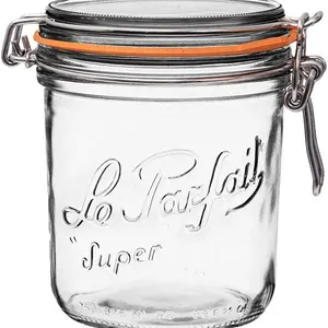 32 oz Glass Jars With Airtight Lids And Leak Proof Rubber Gasket,Wide Mouth Mason  Jars