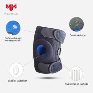 สายรัดเข่านีโอพรีนสำหรับผู้ชาย, สายรัดพยุงเข่าระบายอากาศได้ดีปรับได้ป้องกันเข่าสำหรับวิ่ง - Product Image 4