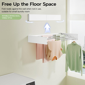 Hot Selling Home Metal <b>Clothes</b> <b>Rack</b> Folding Wall Mounted Storage <b>Rack</b> Adjustable Space Saving for Towel Storage <b>Rack</b> - Product Image 3