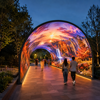Écran LED flexible extérieur P2.5 de forme personnalisée, haute luminosité, panneau souple, étanche IP65, garantie 3 ans, entretien facile pour