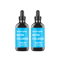 Greenpie Supply OEM Supplément liquide pour la croissance des cheveux Biotine Collagène Gouttes liquides
