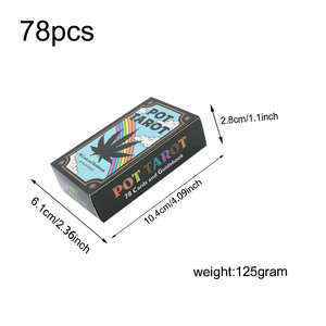 78 Carte dei Tarocchi Personalizzate a Tema Cannabis con Arte Colorata, Adatte per <span class=keywords><strong>Lettura</strong></span> Casual e Divinazione - Product Image 5