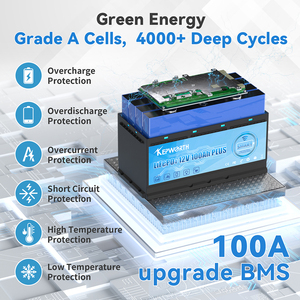 EU Kepworth <b>12V</b> 120Ah <b>Battery</b> Pack 12.8v 120ah Lithium Ion <b>Battery</b> 1536wh Lithium <b>Battery</b> With Blue Tooth for Marines - Product Image 3