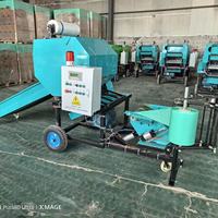 Machine à emballer les balles automatiques LongMiao pour ensilage de fourrage, entraînement électrique, pompe PLC, sacs en plastique