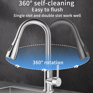 <span class=keywords><strong>Grifo</strong></span> de Cocina Moderno de Acero Inoxidable 304, <span class=keywords><strong>Grifo</strong></span> de <span class=keywords><strong>Agua</strong></span> a Prueba de Salpicaduras <span class=keywords><strong>con</strong></span> Rociador Extraíble y Mezclador Flexible para Fregadero de Cocina - Product Image 5