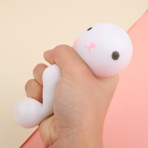 Stress Toy Rabbit Stress Squeeze Toy Anti-Anxiety Funny Pink Rabbit Rebound Ball <b>Fidget</b> Toy - Product Image 3