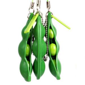 Porte-clés personnalisé Edamame Fidget Toy - Jouet anti-stress à presser en forme de haricot Puchi Puti Mugen Pea pour soulager le stress et un cadeau amusant - Product Image 3