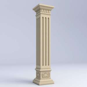 Khuôn đúc cột vuông bê tông xi măng mẫu nhà năm <span class=keywords><strong>2025</strong></span>, kiểu dáng hình nhà, có rãnh, dày dặn, dùng trong xây dựng - Product Image 4