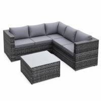 Ensemble de meubles de jardin de luxe avec chauffage, meubles de jardin pour patio, balcon, bord de piscine, cour arrière