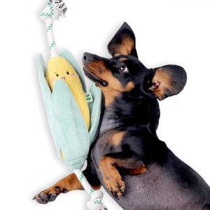 2025 sıcak yeni köpek oyuncak özelleştirilebilir mısır kenevir halat köpek Squeaker konfor oyuncaklar büyük köpekler için - Product Image 4