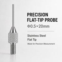 Sonde à pointe plate en carbure de tungstène SD0.5X10mm, filetage M2.5, pièce de rechange pour stylet de mesure d'indicateur de précision pour micromètre