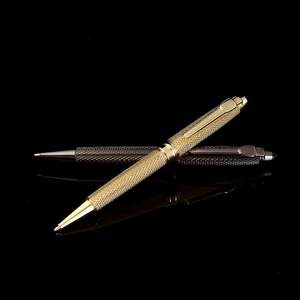 Stylos promotionnels en métal doré personnalisés pour le bureau, avec logo, encre noire/bleue, fournitures de bureau, vente en gros - Product Image 4