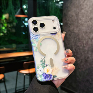 Coque de <span class=keywords><strong>téléphone</strong></span> portable magnétique sans fil transparente mate givrée de haute qualité, antichoc pour iPhone 16 17 Pro Max, en vrac - Product Image 2