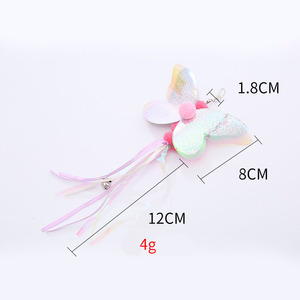 Jouet interactif pour <span class=keywords><strong>chat</strong></span> en forme de papillon à sequins avec clochette, vente en gros, nouveauté très demandée - Product Image 6