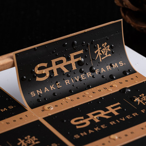 Không thấm nước và tùy chỉnh chết cắt mạ Vàng tự dính Nhãn dán nhãn - Product Image 5